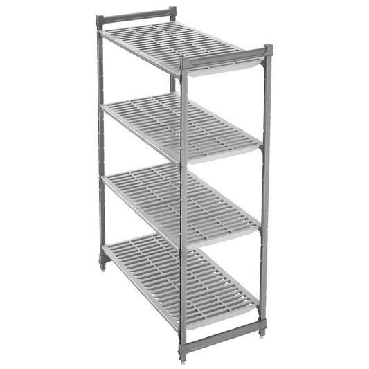 Cambro Camshelving Basics Plus 4 Tier Shelving Starter Unit - 1830x1220x610mm • PAS-DM774