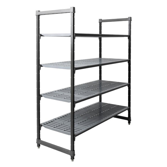 Cambro Camshelving Basics Plus 4 Tier Shelving Starter Unit - 1830x1525x610mm • PAS-DM776