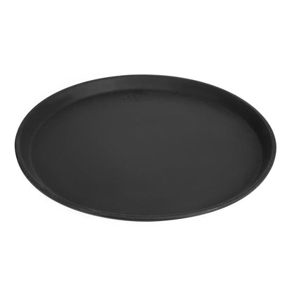 Cambro Camtread Non-Slip Round Tray - Black - 355mm • PAS-DM781