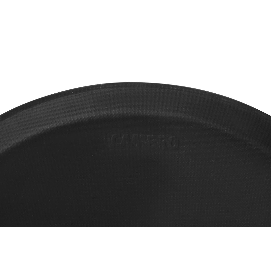 Cambro Camtread Non-Slip Round Tray - Black - 355mm • PAS-DM781