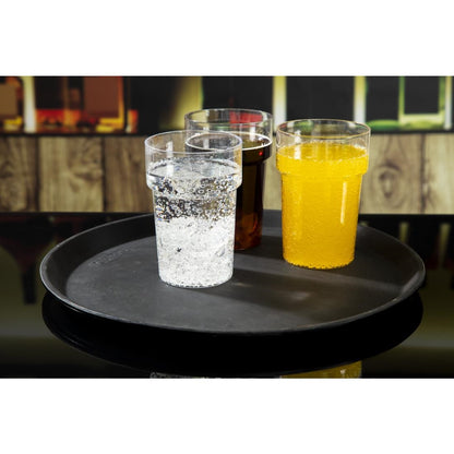 Cambro Camtread Non-Slip Round Tray - Black - 355mm • PAS-DM781