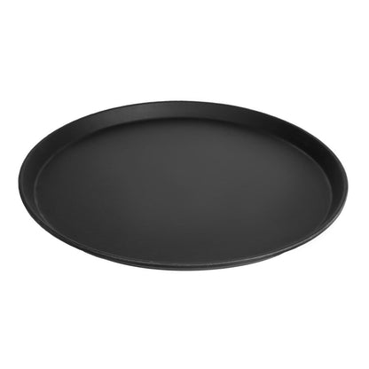 Cambro Camtread Non-Slip Round Tray - Black - 405mm • PAS-DM782