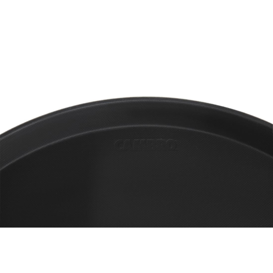 Cambro Camtread Non-Slip Round Tray - Black - 405mm • PAS-DM782