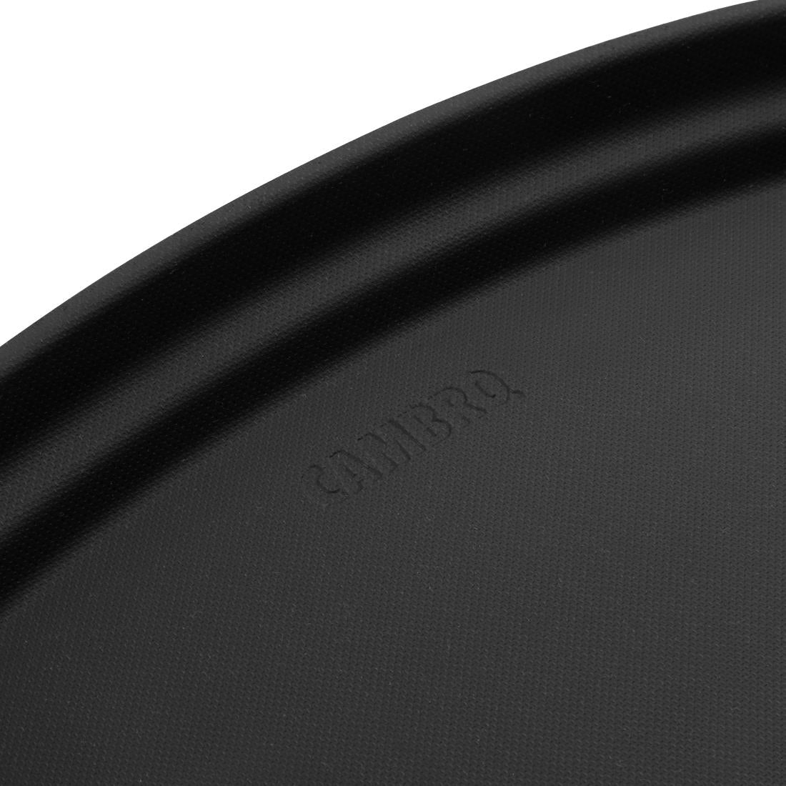 Cambro Camtread Non-Slip Oval Tray - Black - 560x685mm • PAS-DM783