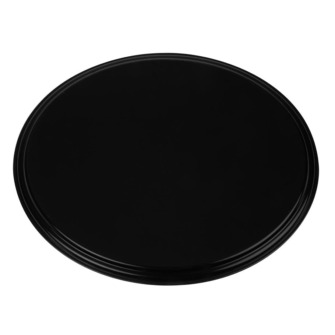 Cambro Camtread Non-Slip Oval Tray - Black - 560x685mm • PAS-DM783