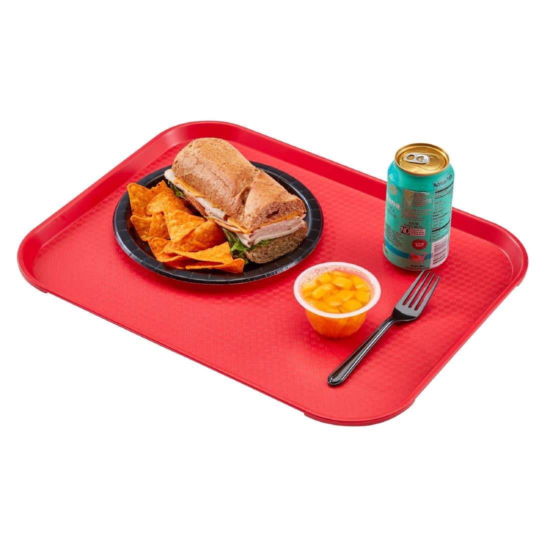 Cambro Fast Food Tray Rectangular - Red - 300x410mm • PAS-DM800