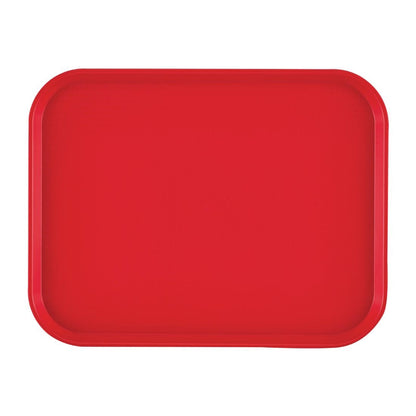 Cambro Fast Food Tray Rectangular - Red - 300x410mm • PAS-DM800