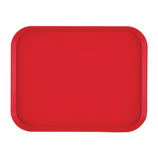 Cambro Fast Food Tray Rectangular - Red - 300x410mm • PAS-DM800