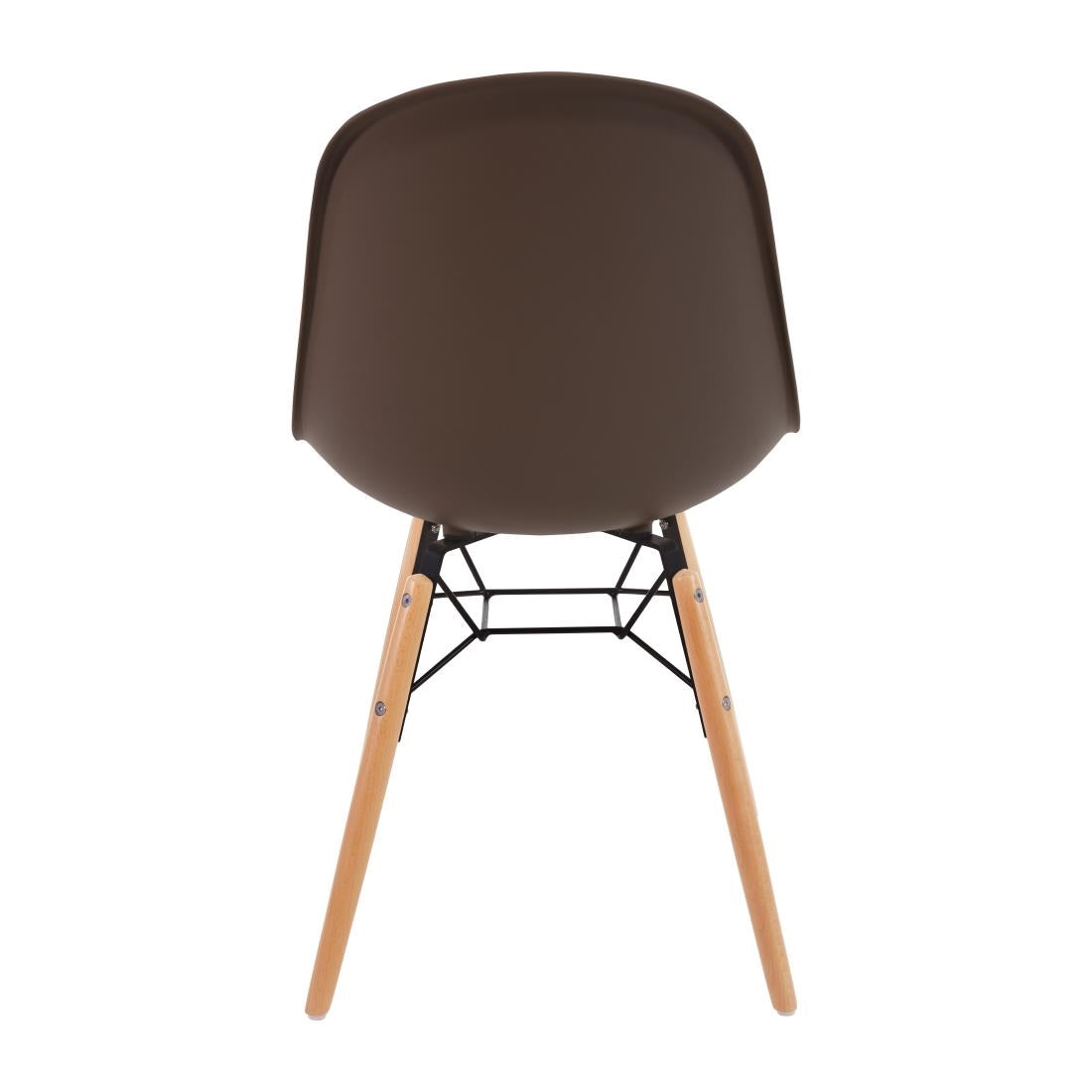 Bolero Arlo Side Chair Coffee (2 Pack) • PAS-DM842