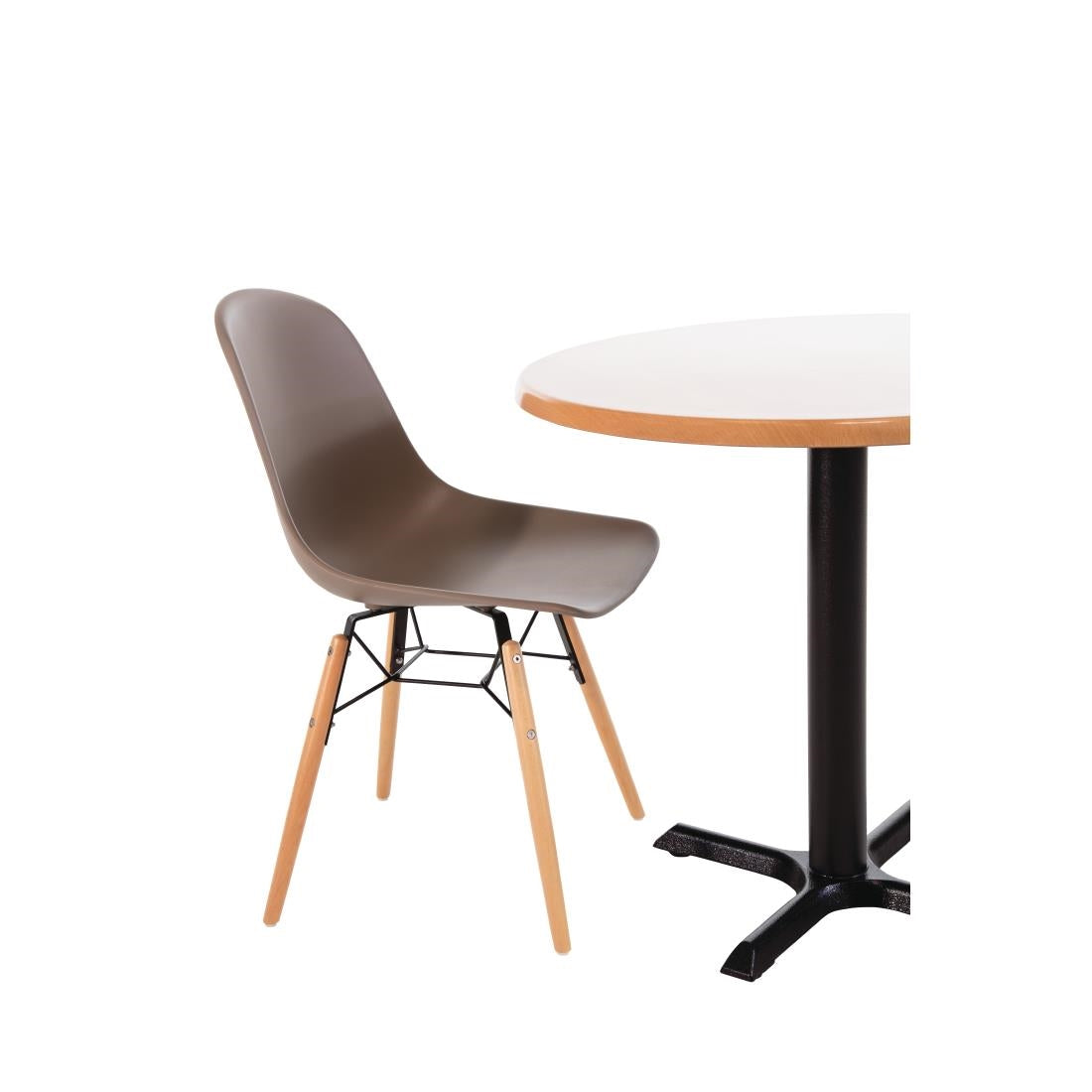 Bolero Arlo Side Chair Coffee (2 Pack) • PAS-DM842
