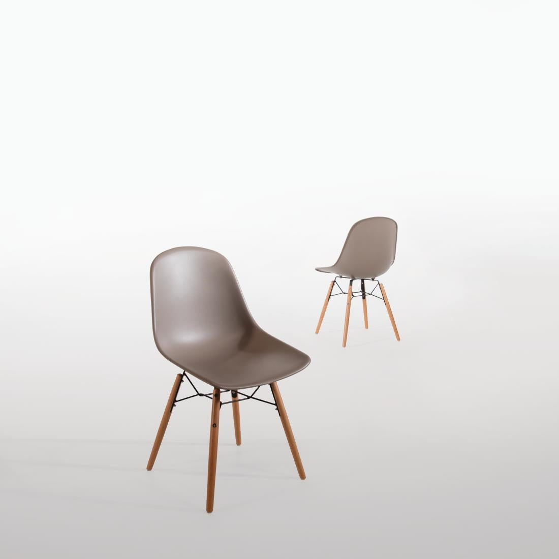 Bolero Arlo Side Chair Coffee (2 Pack) • PAS-DM842