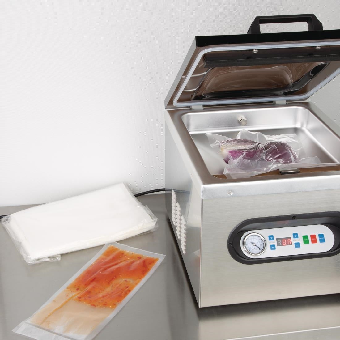 Vogue Vacuum Sealer Bags Embossed 150x350mm (50 Pack) • PAS-DM880