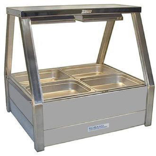 Roband E22RD Hot Food Display Bar For 2x 1/1 Pans With Roller Doors • PAS-DN426