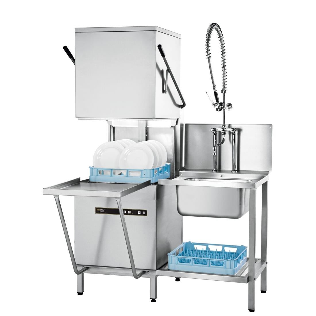 Hobart ECOMAX604 Hood Type Dish & Glasswasher • PAS-DN483