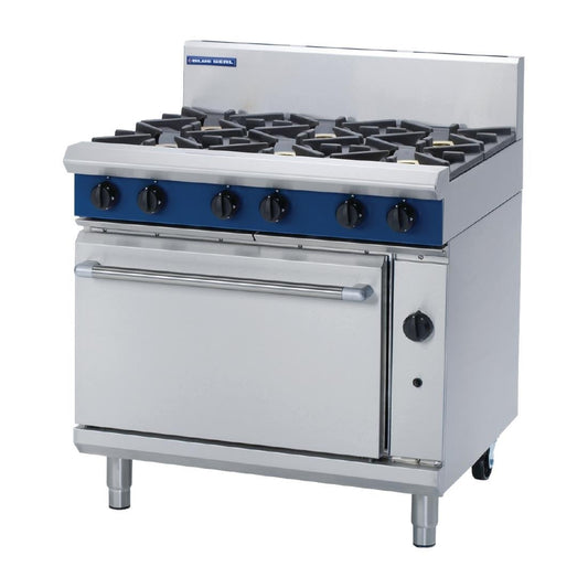 Blue Seal by Moffat 6 Burner Natural Gas Oven Range G506D • PAS-DN552-N