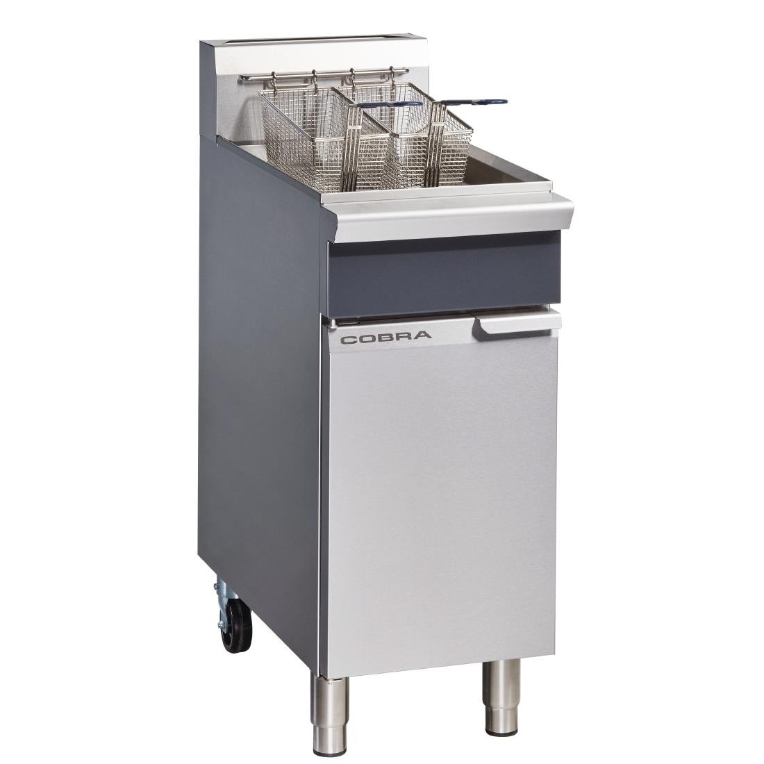 Cobra by Moffat Freestanding Single Pan Double Basket Propane Gas Deep Fryer 18Ltr CF2 • PAS-DN556-P