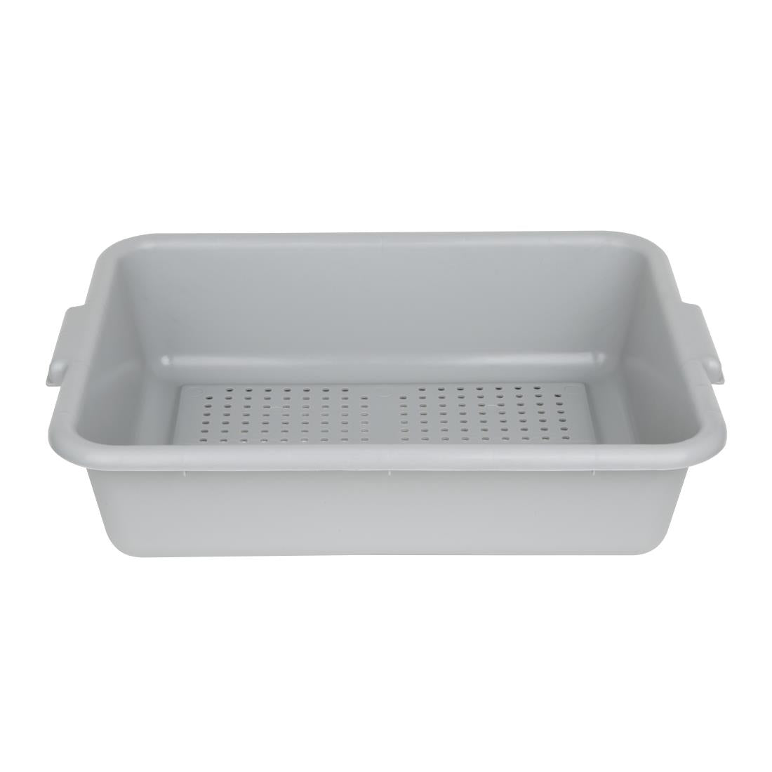 Vogue Plastic Perforated Storage Box Grey (Size: 129(H)x545(W)x390(D)mm / 5x21.4x15.3" | 6.5mm perforations) • PAS-DN583
