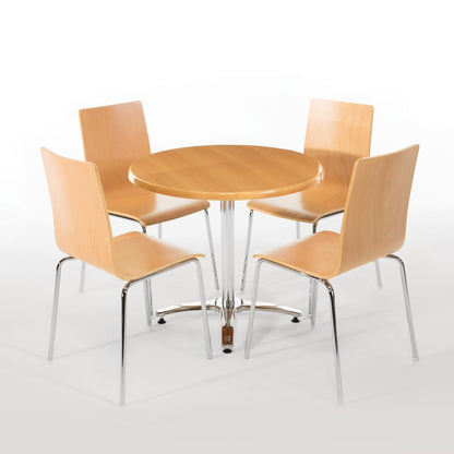 Bolero Aluminium Four Leg Table Base • PAS-DN641