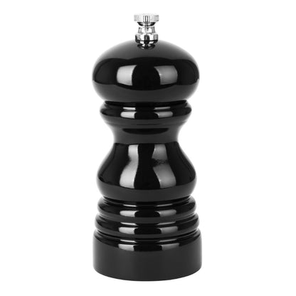 Olympia Salt Or Pepper Grinder Black Hevea Wood - 125mm (54(Ø)x125(H)mm) • PAS-DN651