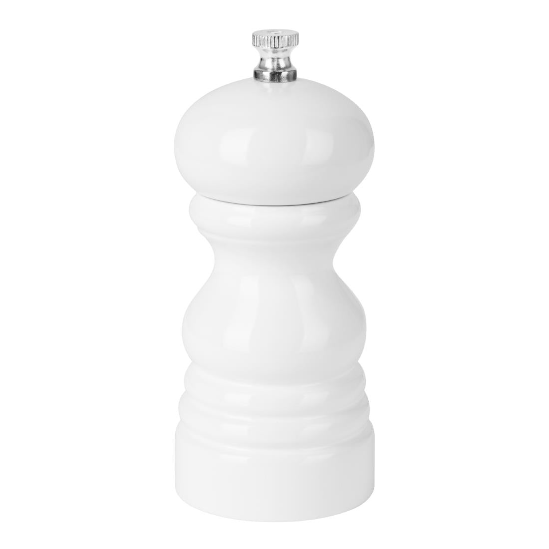 Olympia Salt Or Pepper Grinder White Hevea Wood - 125mm (54(Ø)x125(H)mm) • PAS-DN652