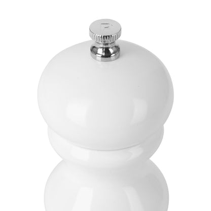 Olympia Salt Or Pepper Grinder White Hevea Wood - 125mm (54(Ø)x125(H)mm) • PAS-DN652