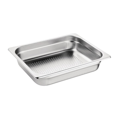 Vogue Perforated Stainless Steel Gastronorm Tray 1/2 - 65mm deep • PAS-DN703