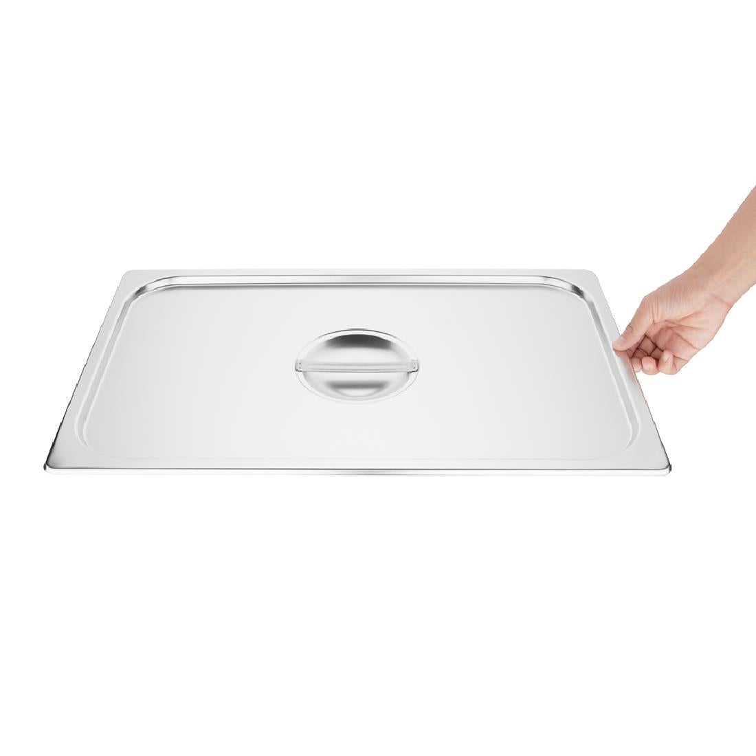 Vogue Stainless Steel 1/1 Gastronorm Pan Lid • PAS-DN735