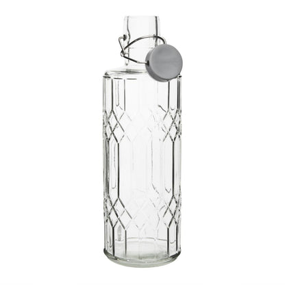 Olympia Geo Glass Water Bottles with Stoppers 1Ltr (6 Pack) • PAS-DN816