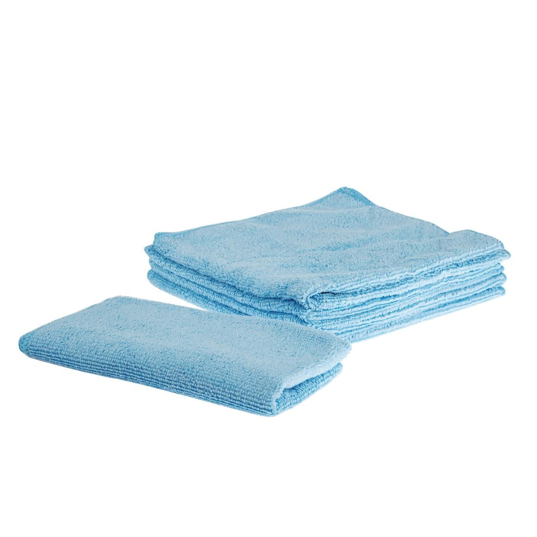 Jantex Microfibre Cloths Blue (5 Pack) (Pack of 5) • PAS-DN839