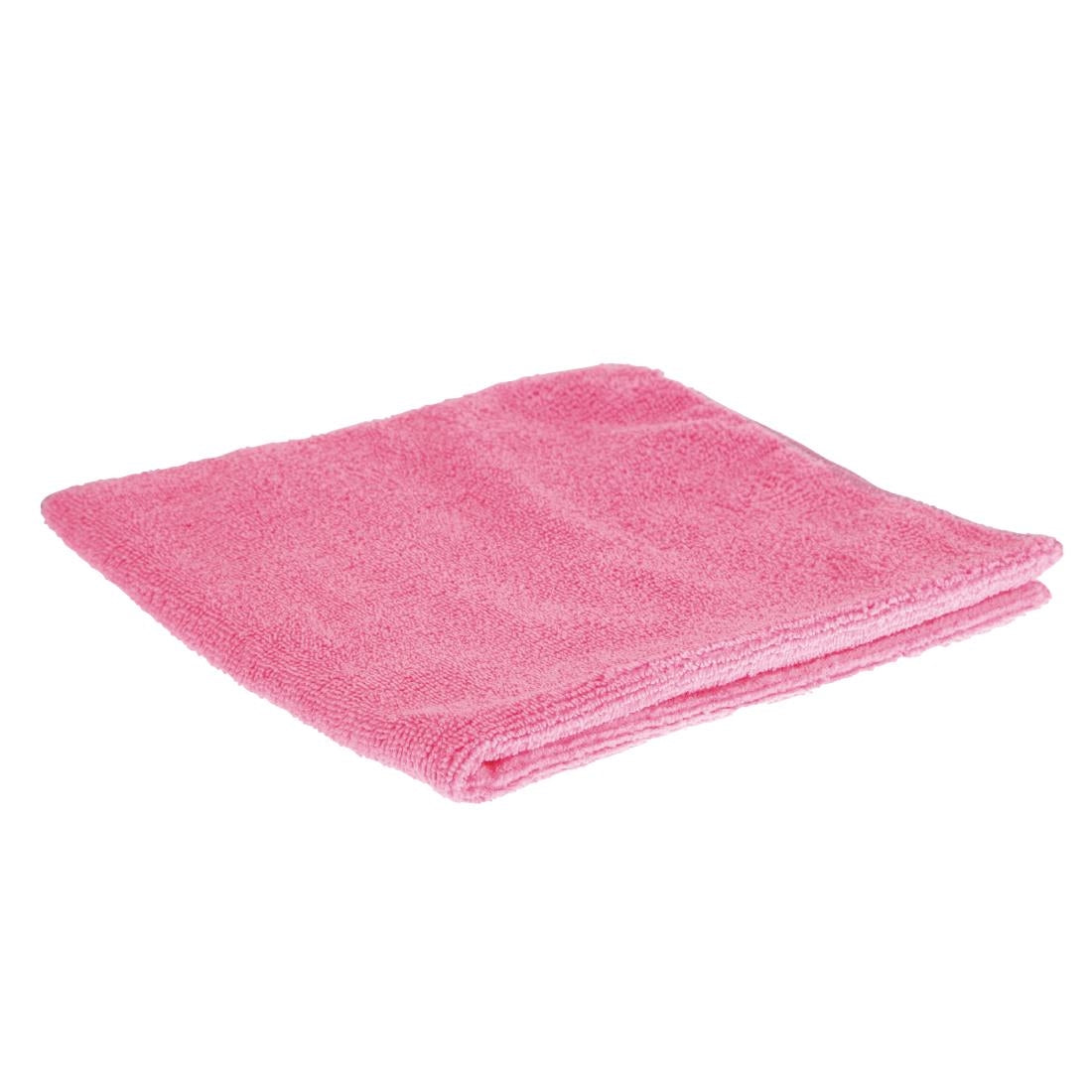 Jantex Microfibre Cloths Pink (5 Pack) (Pack of 5) • PAS-DN840
