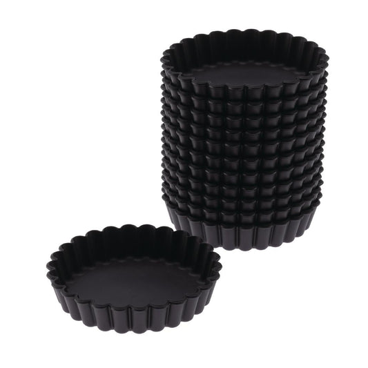 Matfer Expoan Tart Mould Fluted 100mm (12 Pack) • PAS-FY634