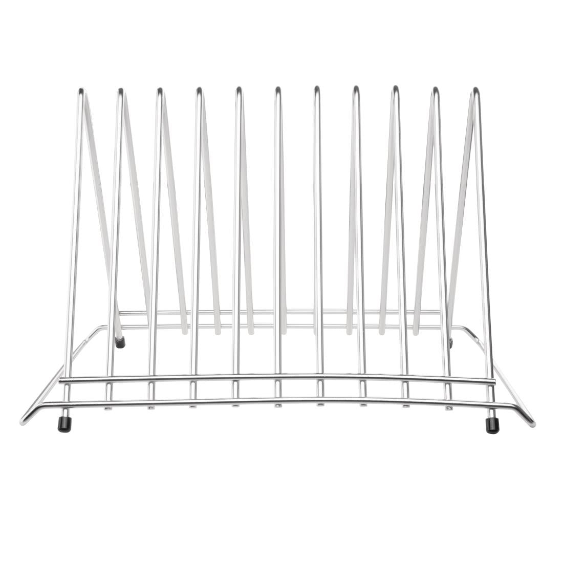 "Hygiplas Stainless Steel Heavy Duty Chopping Board Rack - 10 Slots" • PAS-DP037
