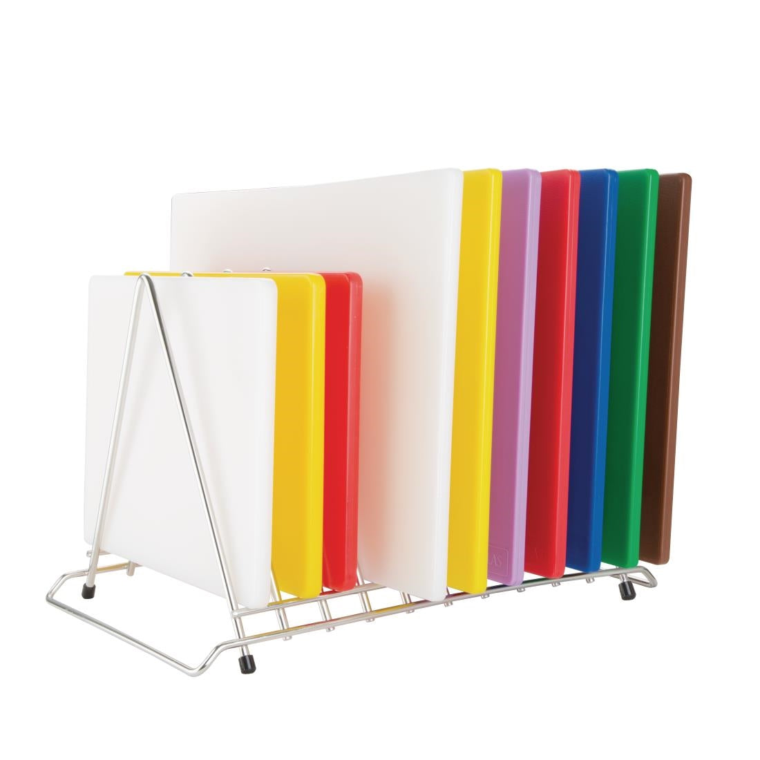 "Hygiplas Stainless Steel Heavy Duty Chopping Board Rack - 10 Slots" • PAS-DP037