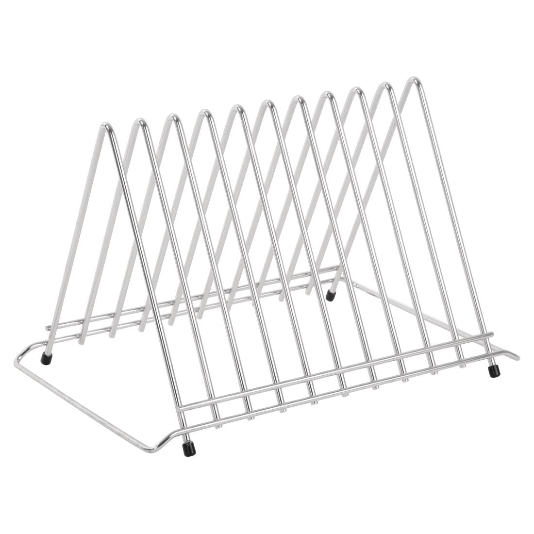 "Hygiplas Stainless Steel Heavy Duty Chopping Board Rack - 10 Slots" • PAS-DP037