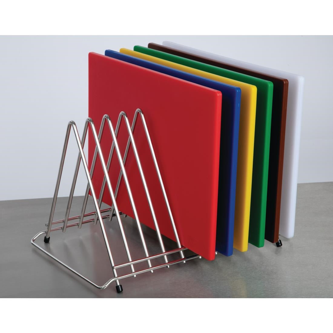 "Hygiplas Stainless Steel Heavy Duty Chopping Board Rack - 10 Slots" • PAS-DP037