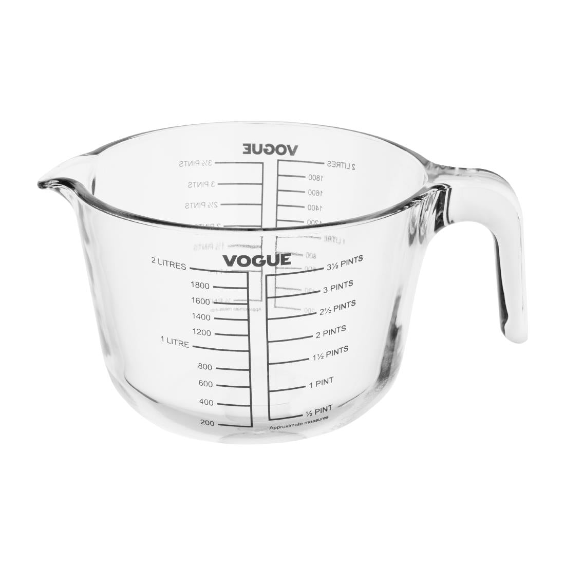 Vogue Glass Measuring Jug - 2000ml • PAS-DP118