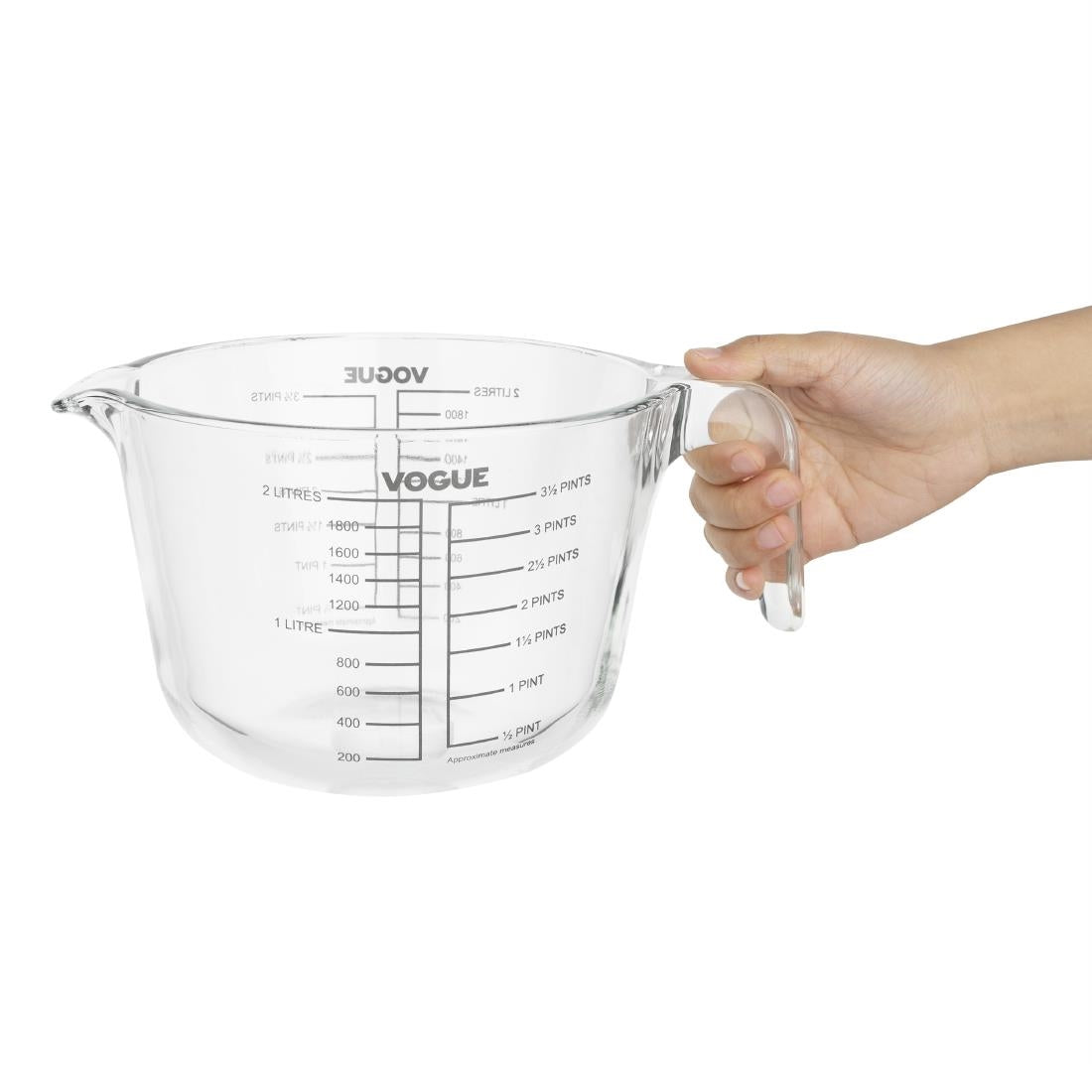 Vogue Glass Measuring Jug - 2000ml • PAS-DP118
