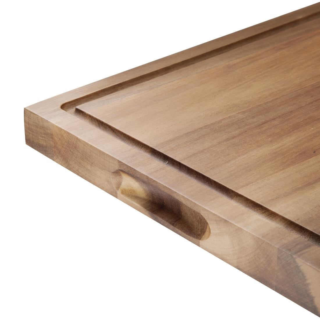 "Olympia Acacia Steak Board 310x240mm With 70mm Recess" • PAS-DP139