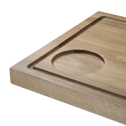 "Olympia Acacia Steak Board 310x240mm With 70mm Recess" • PAS-DP139