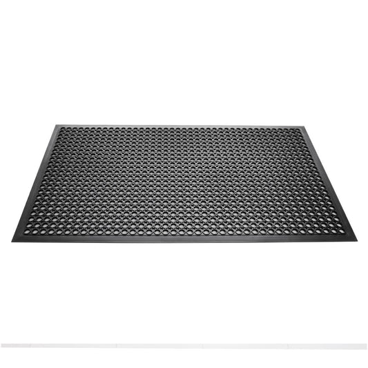 Jantex Rubber Anti Fatigue Anti Slip Floor Safety mat Black 1500 x 900mm • PAS-DP206