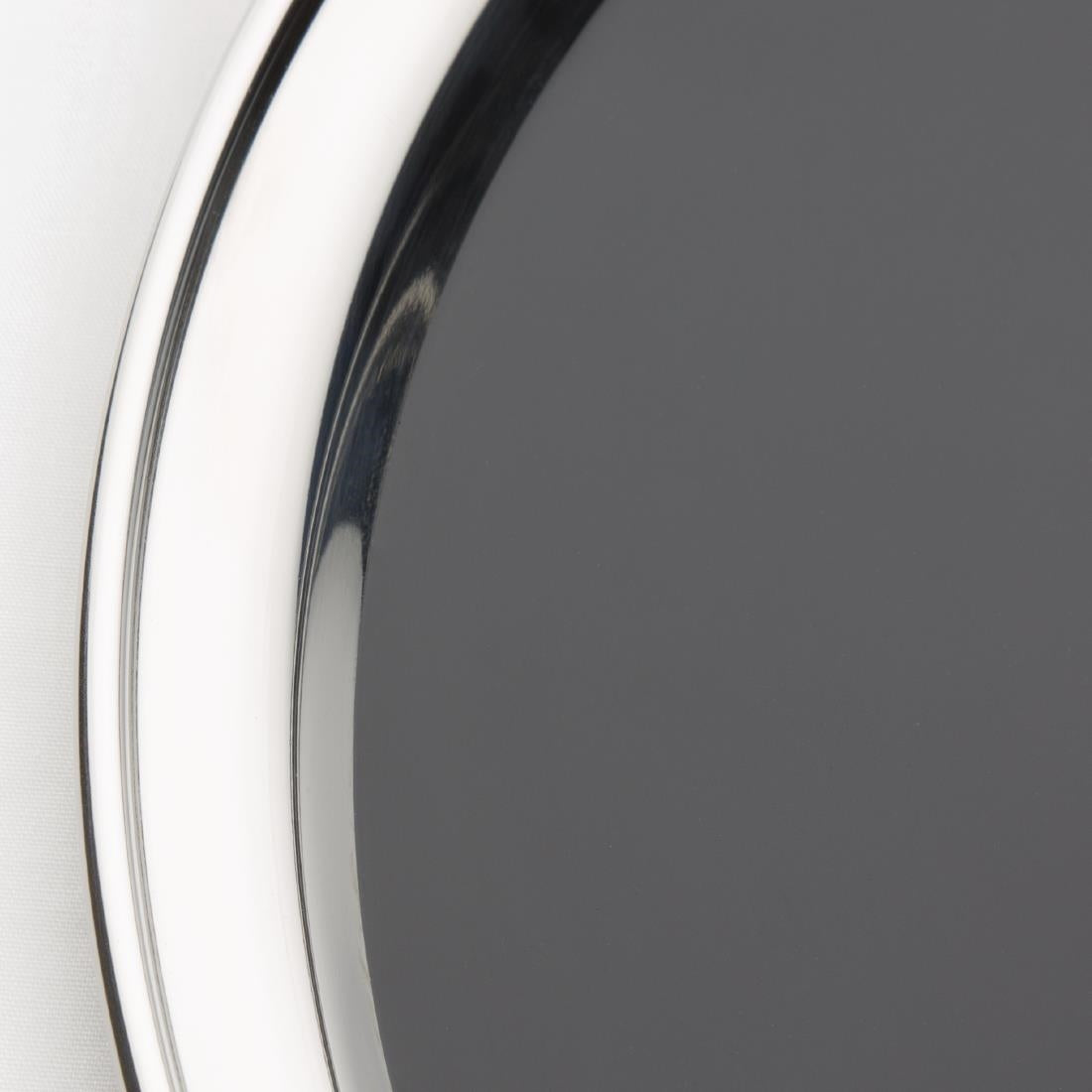 "Olympia Stainless Steel Round Anti-Slip Bar Tray 305mm" • PAS-DP207