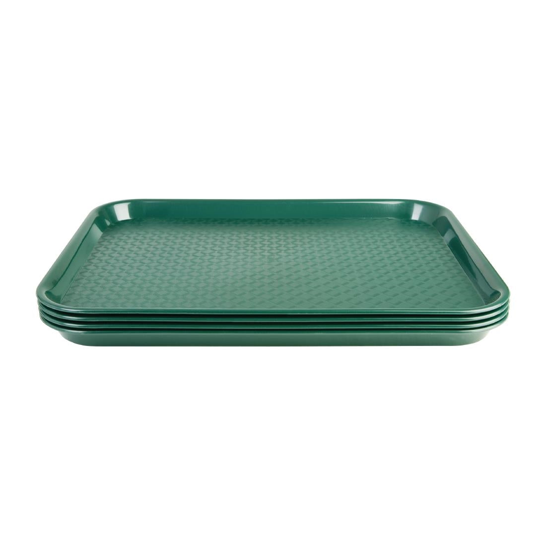 Olympia Kristallon Small Polypropylene Fast Food Tray Green 275x353mm (Colour: Green. 275x353mm) • PAS-DP214