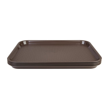 Olympia Kristallon Polypropylene Foodservice Tray 275x353mm Brown (Colour: Brown. 275x353mm) • PAS-DP218