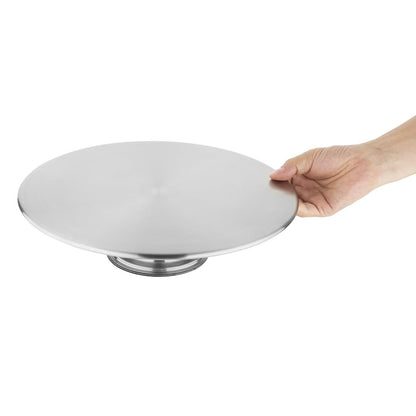 Vogue Stainless Steel Rotating Cake Stand 30cm • PAS-DP238