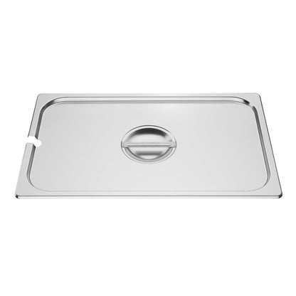 Vogue Stainless Steel GN Notched Lid - 1/1 • PAS-DP250