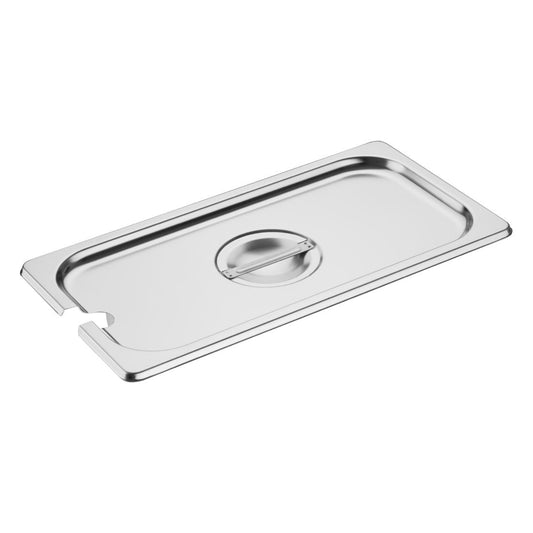 Vogue Stainless Steel GN Notched Lid - 1/3 • PAS-DP253