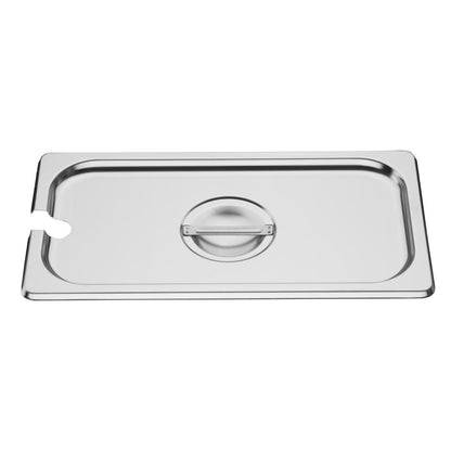 Vogue Stainless Steel GN Notched Lid - 1/3 • PAS-DP253