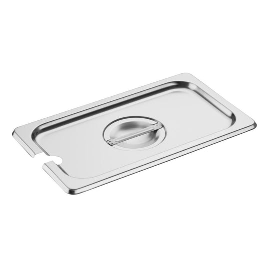 Vogue Stainless Steel GN Notched Lid - 1/4 • PAS-DP254