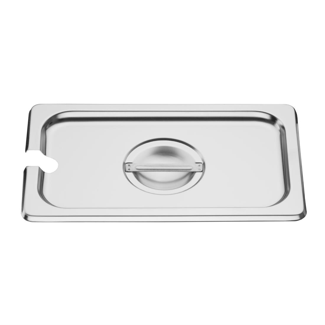 Vogue Stainless Steel GN Notched Lid - 1/4 • PAS-DP254