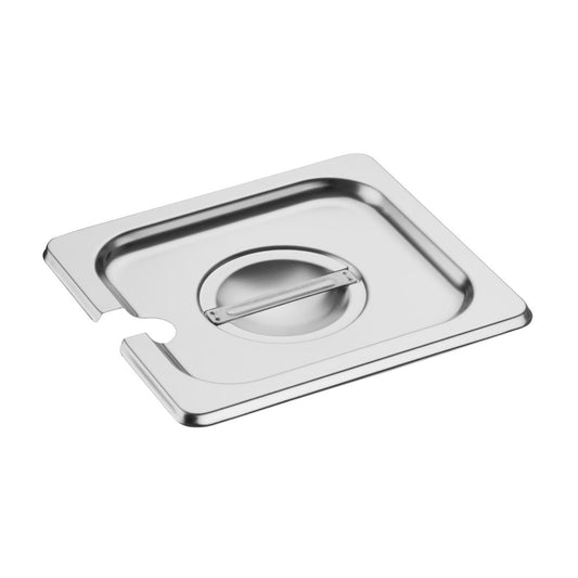 Vogue Notched Lid Stainless Steel - GN 1/6 • PAS-DP255